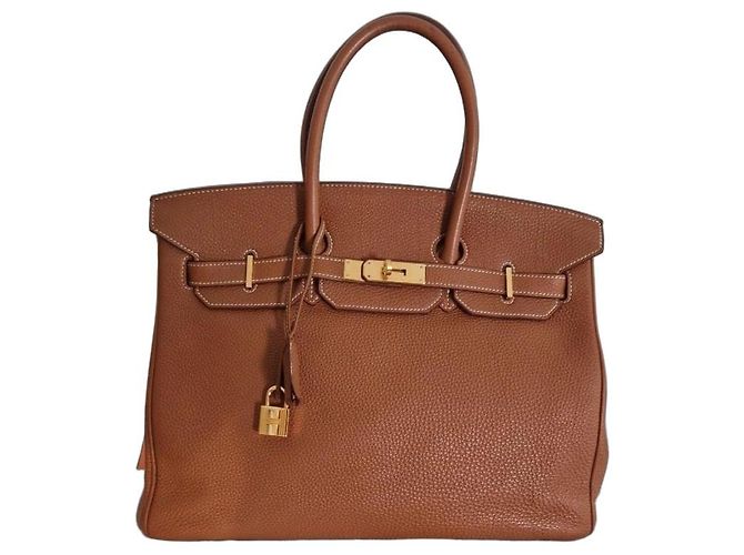 Hermès Kelly 35 cm Couleur Carmel Bijouterie dorée Camel