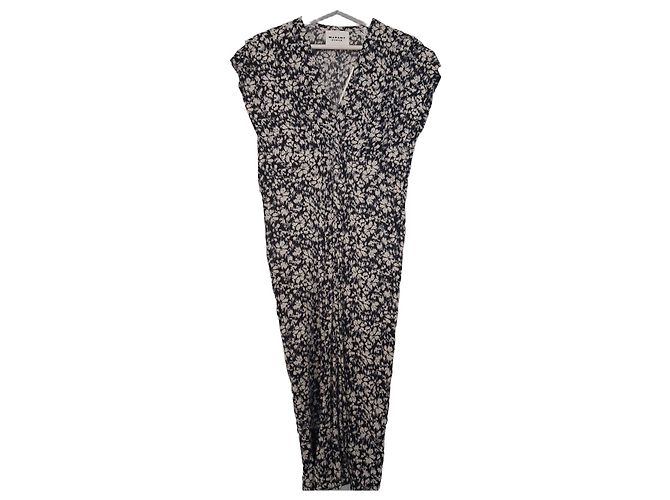Isabel Marant Etoile Vestido Largo Estampado Marant Etoile Negro Blanco
