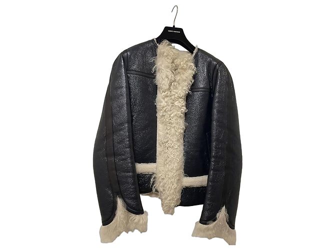 Abrigo de shearling Louis Vuitton azul marino talla 36