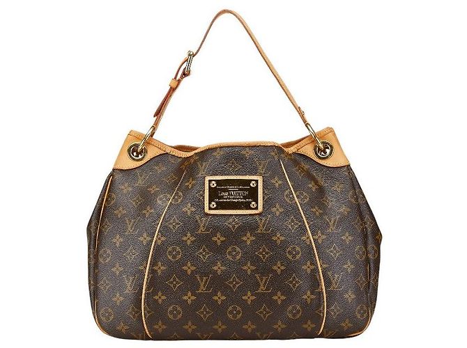 Borsa a Spalla Galliera PM Monogram Louis Vuitton Marrone Bronzo