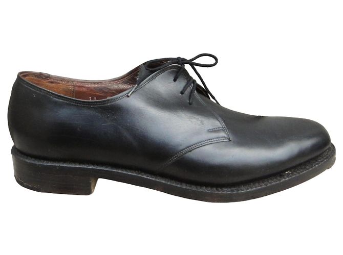 Autre Marque Derby Pratic Selection in pelle nera 45 Nero 