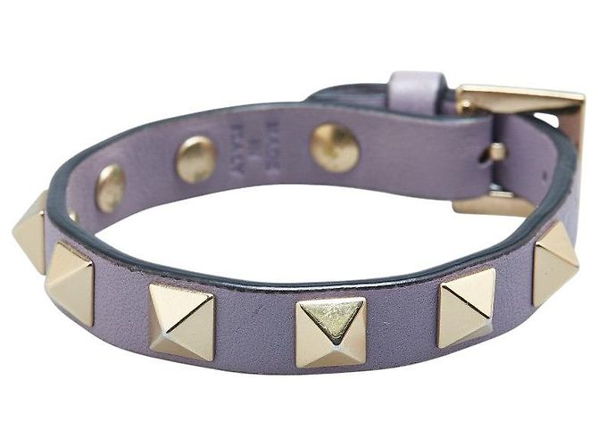 Pulseira de couro Valentino Rockstuds