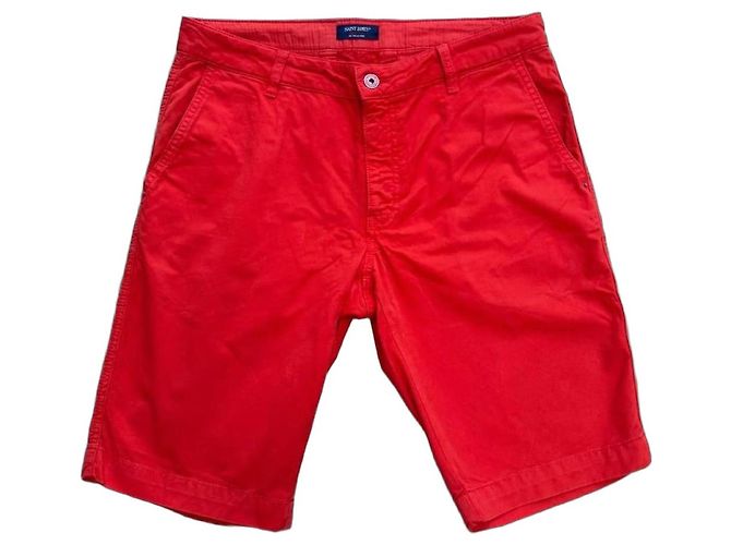 Pantaloncini Saint James in cotone rosso uomo