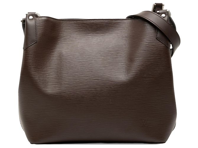 Louis Vuitton Marrom Epi Mandara MM Castanho escuro