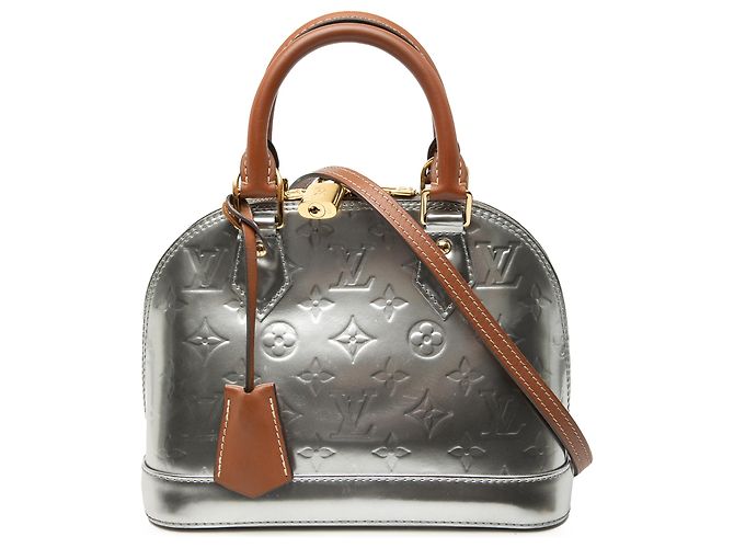 Louis Vuitton Silver Monogram Vernis Alma BB