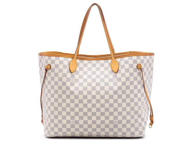 Louis Vuitton Bolsa Neverfull GM Damier Azur Blanco