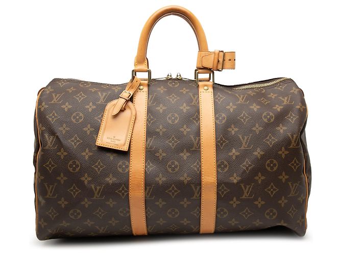 Louis Vuitton Keepall 45 Monograma Marrón Castaño