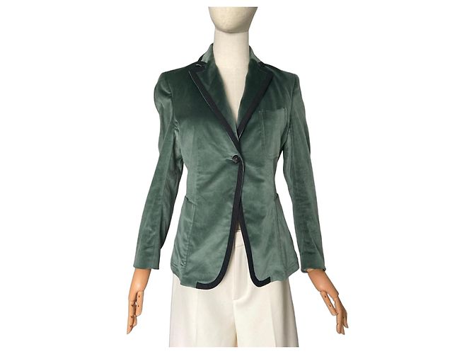 Autre Marque Grüner Samt-Blazer L'Autre Chose