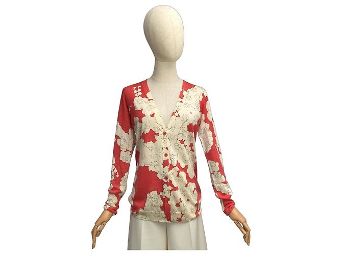 Escada Sport Cardigan Weiß Rot