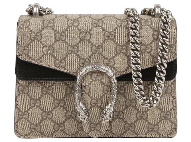 Gucci Dionysus Mini Chain Shoulder and Crossbody Bag Brown