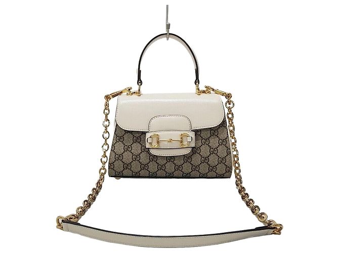 Gucci Horsebit Mini Top Handle Shoulder Bag Silvery