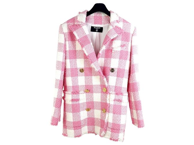 Balmain Button Tweed Jacket Multiple colors