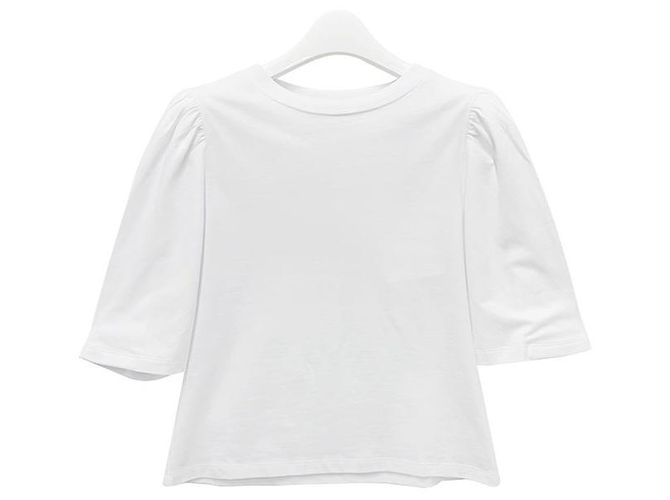 Isabel Marant T-Shirt mit kurzen Ärmeln aus Bio-Baumwolle Weiß