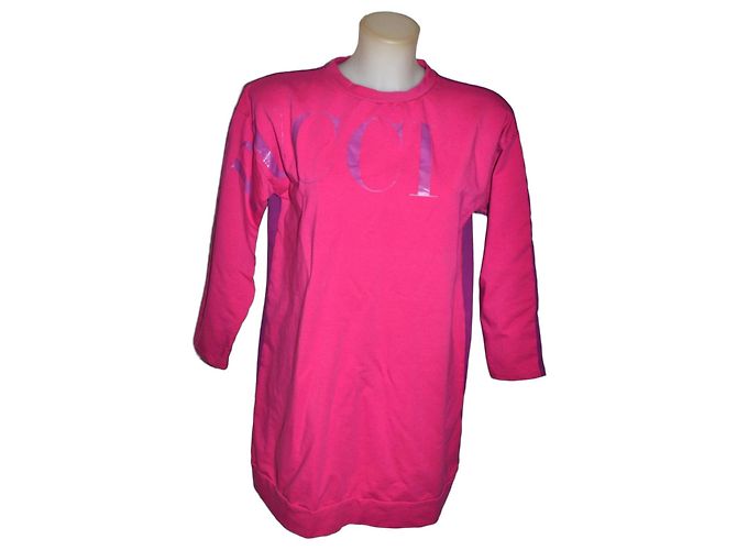Sudadera Maxi Vestido Mini Emilio Pucci Rosa Violeta Algodón Morado oscuro