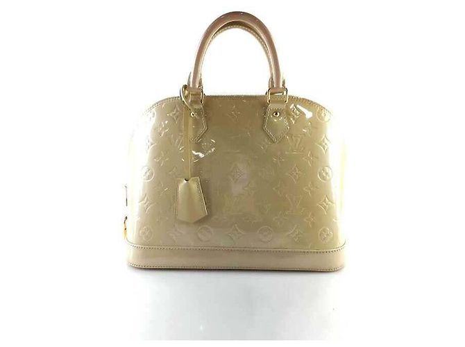 Louis Vuitton Bolsa Alma PM em Monogram Vernis Dourado