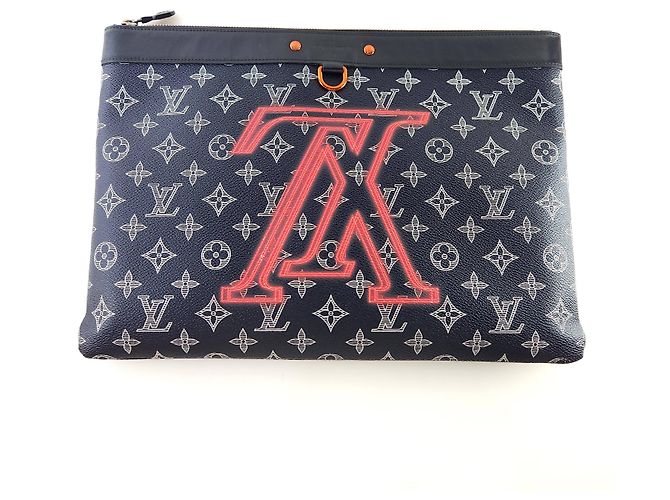 Louis Vuitton Pochette Clutch Monogram À L'Envers Multicolore