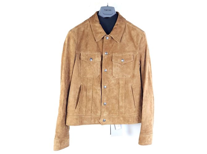 Tom Ford Wildlederjacke Orange