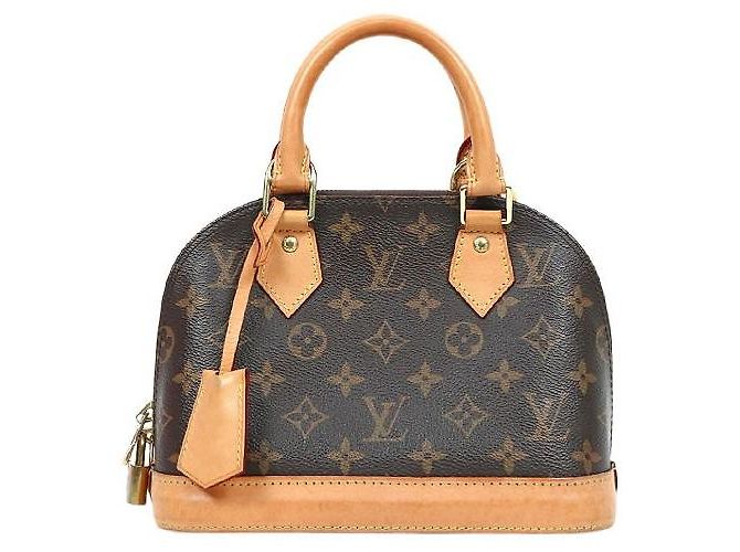 Louis Vuitton Monogram Alma BB Bag Brown