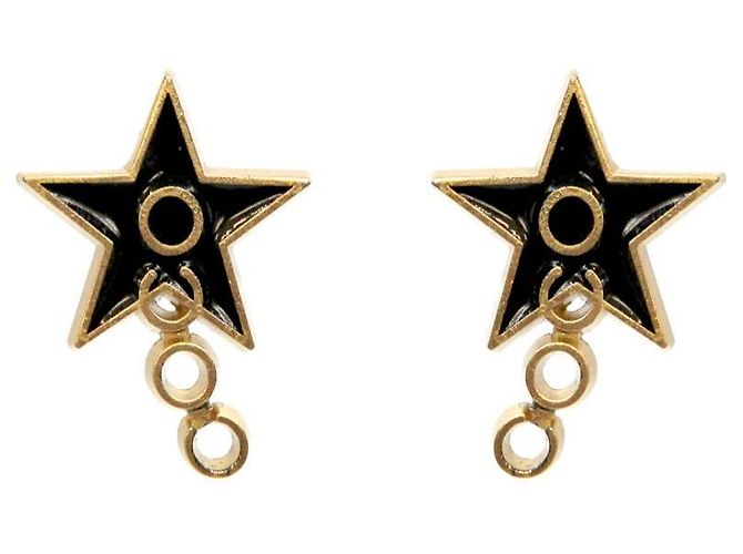 Chanel Orecchini Coco Star in oro Nero 