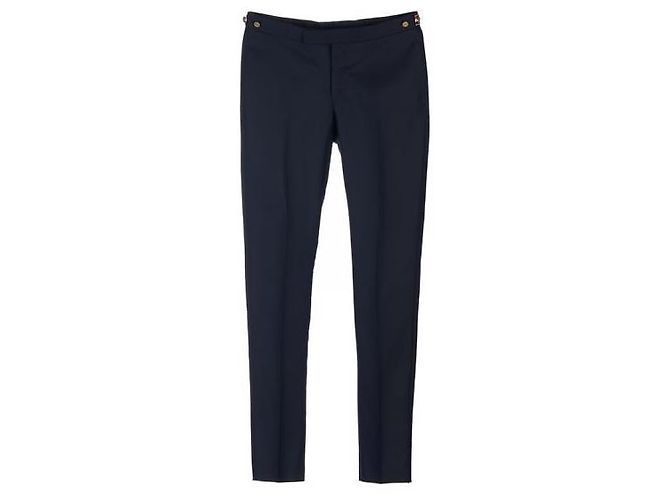Thom Browne Low Rise Super Wool Pants Black