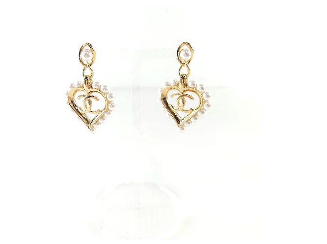 Chanel Orecchini Heart CC Multicolore 