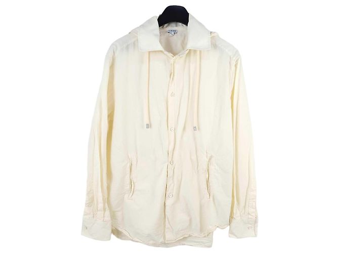Loewe Camisa de algodón con capucha Anagram Multicolor