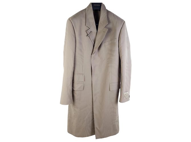Louis Vuitton Jacquard Unlined Coat White