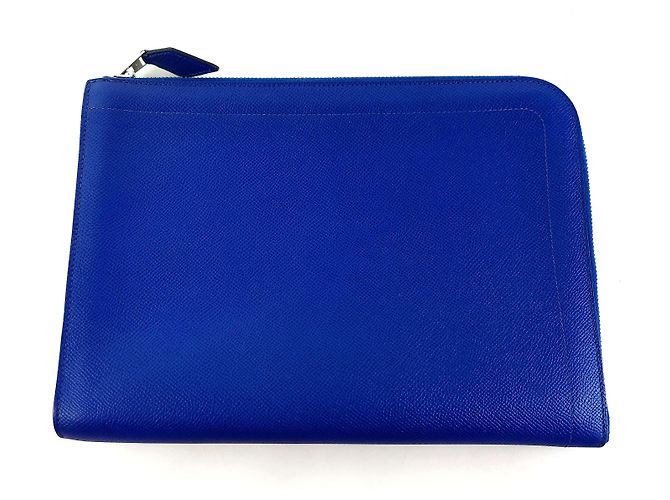 Hermès Tablet Clutch Bag Blau