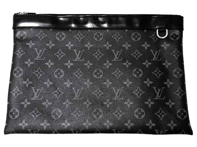 Louis Vuitton Pochette Eclipse Clutch Negro