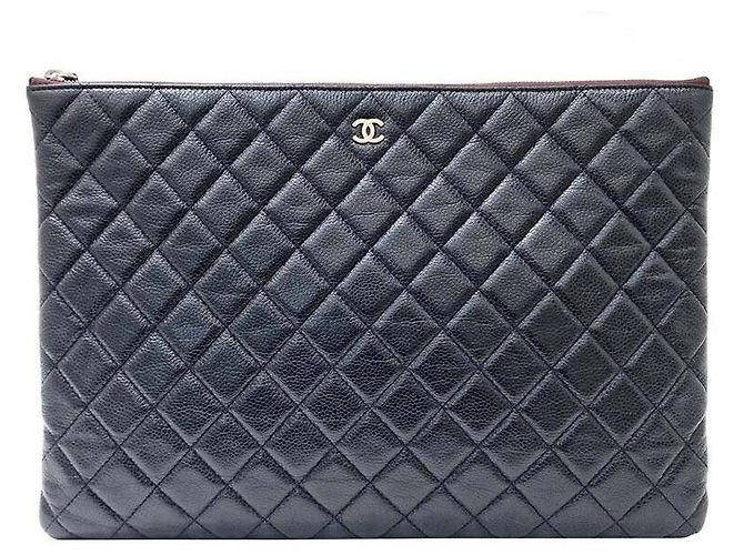 Chanel Clutch Caviar Large Multicolore