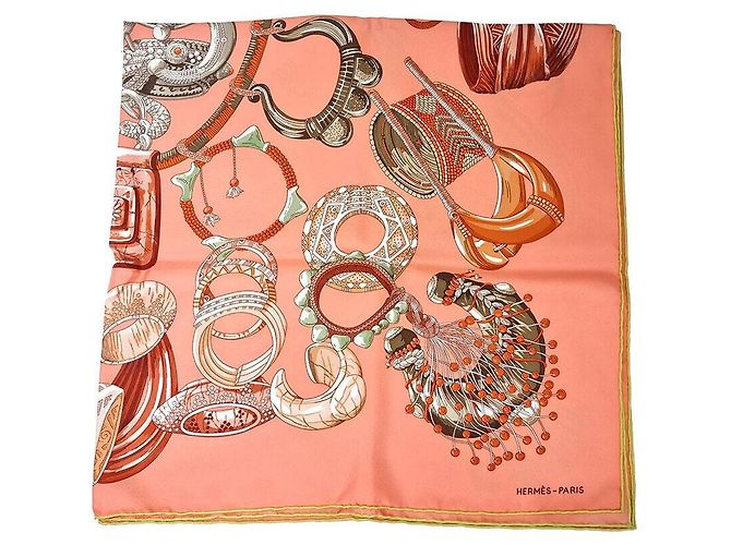 Hermès Sciarpa di seta Rosso 