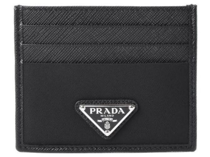 Prada Portacarte in pelle Saffiano in nylon