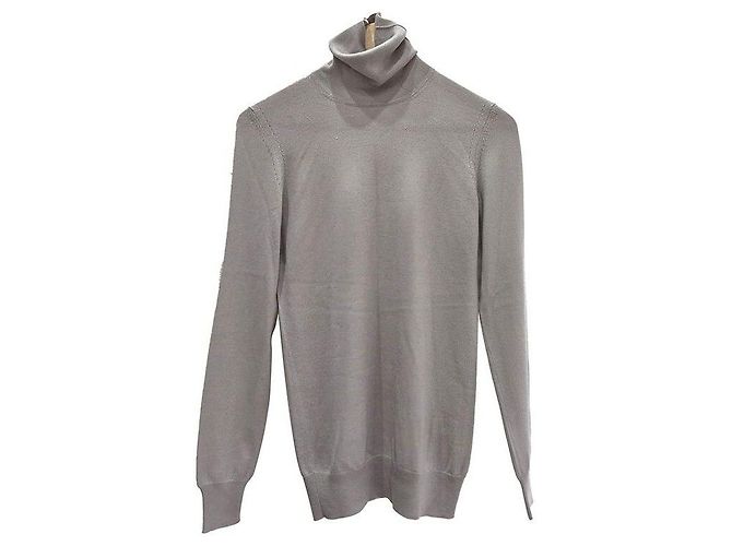 Loro Piana Kaschmir-Pullover mit Rollkragen Silber