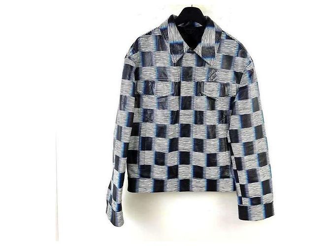 Louis Vuitton Giacca in pelle Damier Multicolore