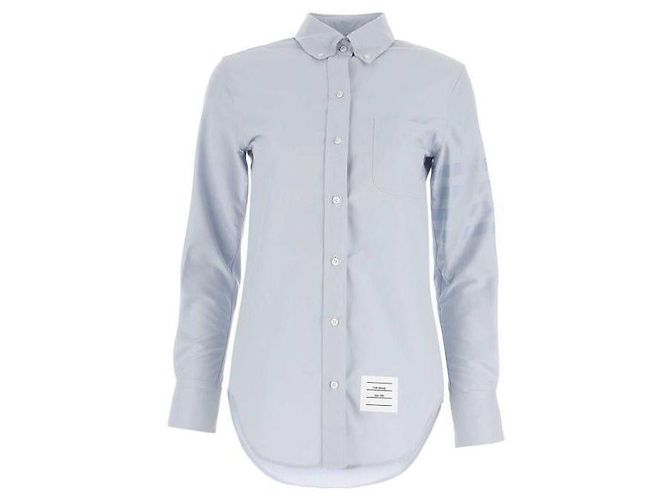 Thom Browne Camicia classica in cotone Oxford Blu