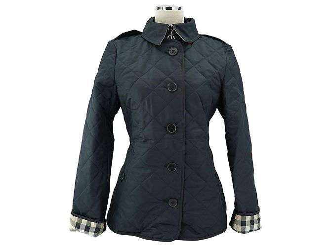 Burberry Quilted Jacket Frankby Navy Luxury Gift