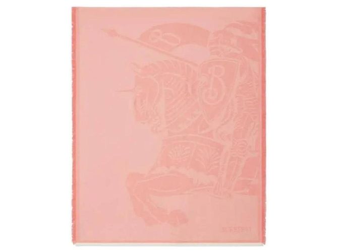 Burberry Sciarpa in misto lana e cashmere Rosso