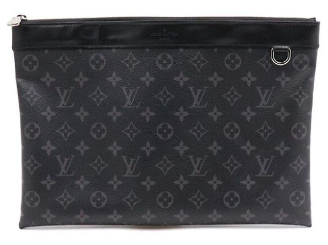 Louis Vuitton Monogram Eclipse Clutch Tasche Schwarz