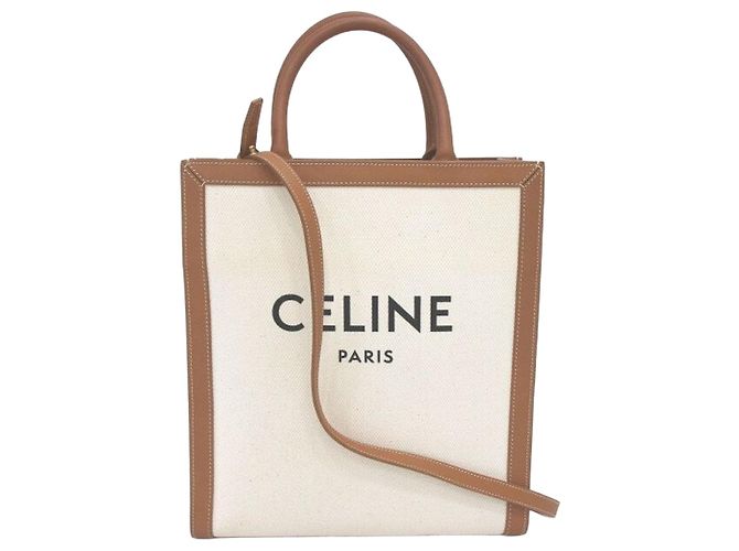 Cabas Céline Piccola borsa tote verticale e borsa a spalla Marrone