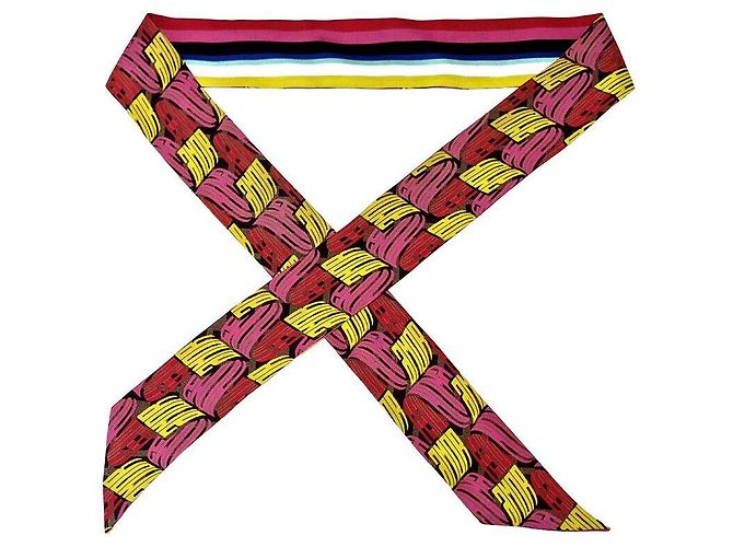 Fendi Pañuelo de seda Multicolor