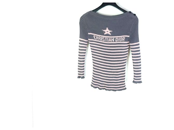 Dior Rippstrick aus Baumwolle Riviera Signature