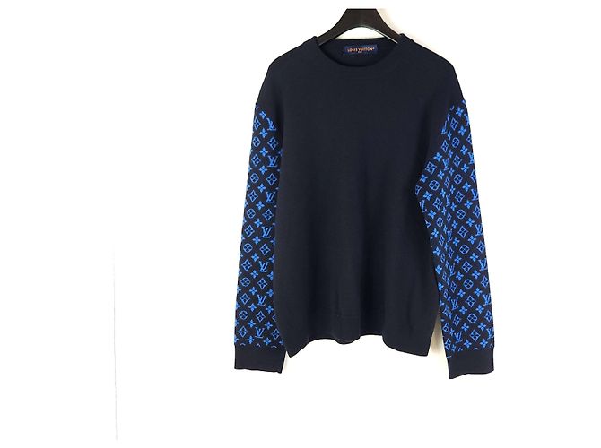 Louis Vuitton Monogramm Strick aus Wolle und Kaschmir Schwarz