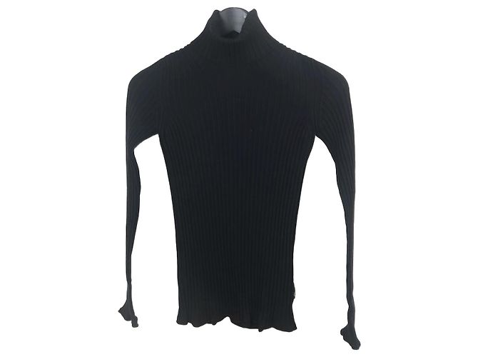 Moncler Rollkragenstrickpullover Schwarz 