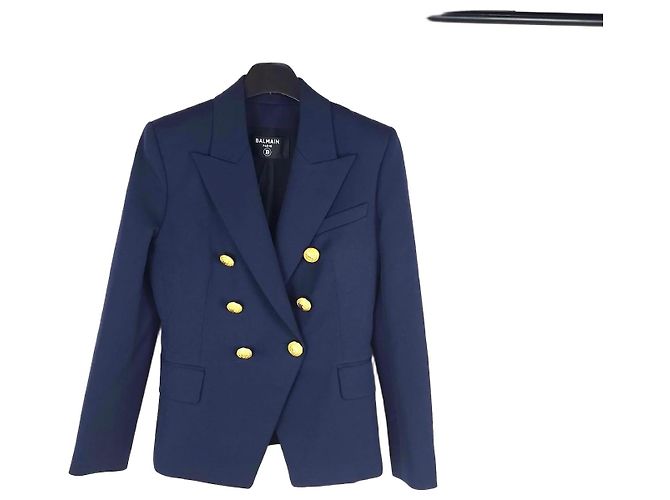 Balmain Giacca in lana doppiopetto