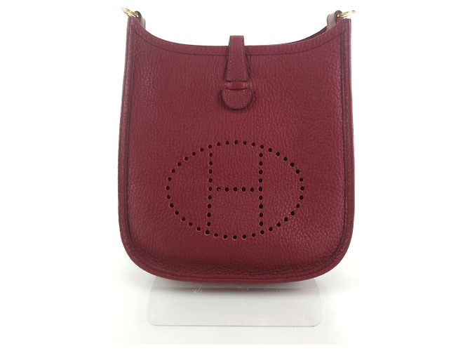 Hermès Borsa a tracolla mini Evelyn Rosso 