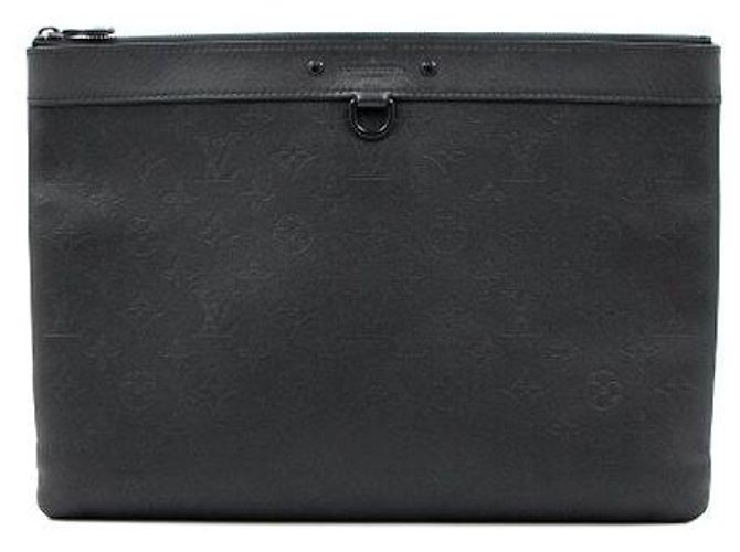 Louis Vuitton Clutch Pochette Monogram Shadow Nero