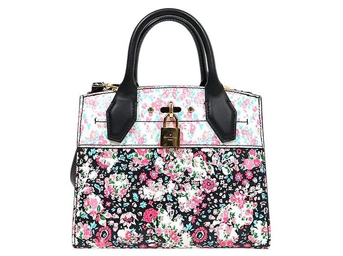 Louis Vuitton Flower Pattern City Steamer Mini Tote Bag
