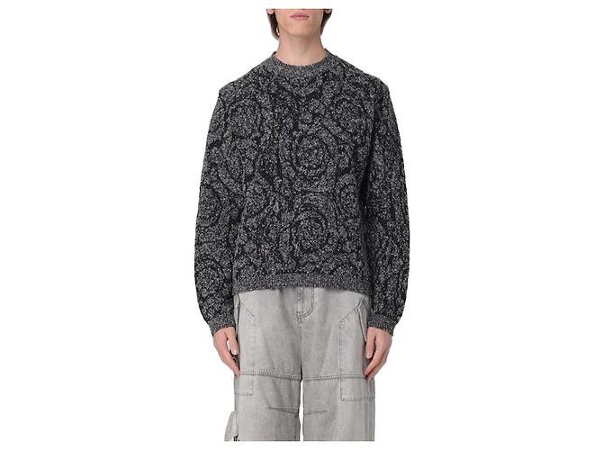 Versace Zopfstrickpullover Mehrfarben 