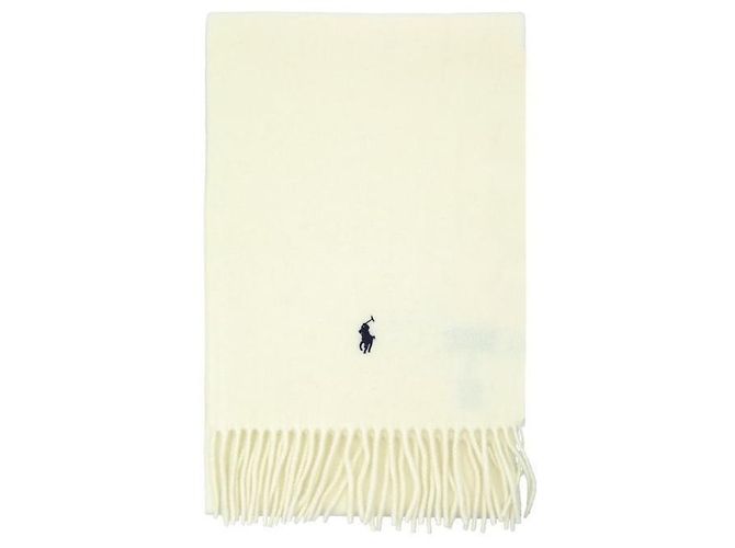 Ralph Lauren Écharpe en laine avec franges Solid Pony Multicolore