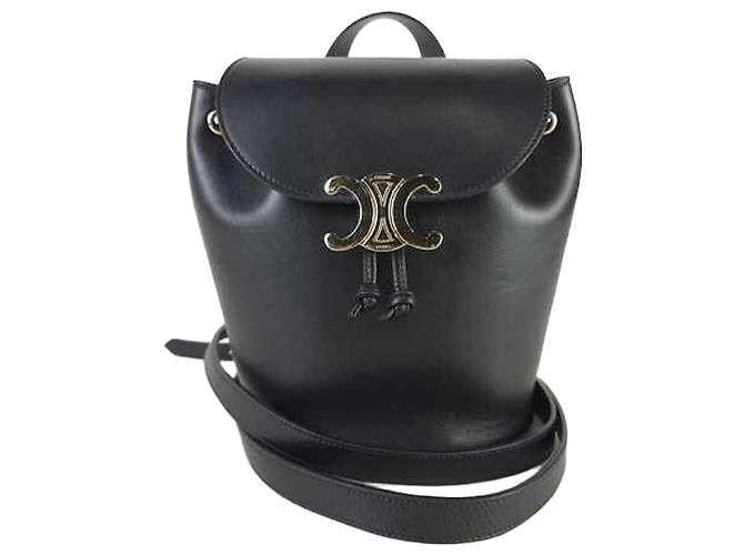Céline Calfskin Bonnie Backpack Black